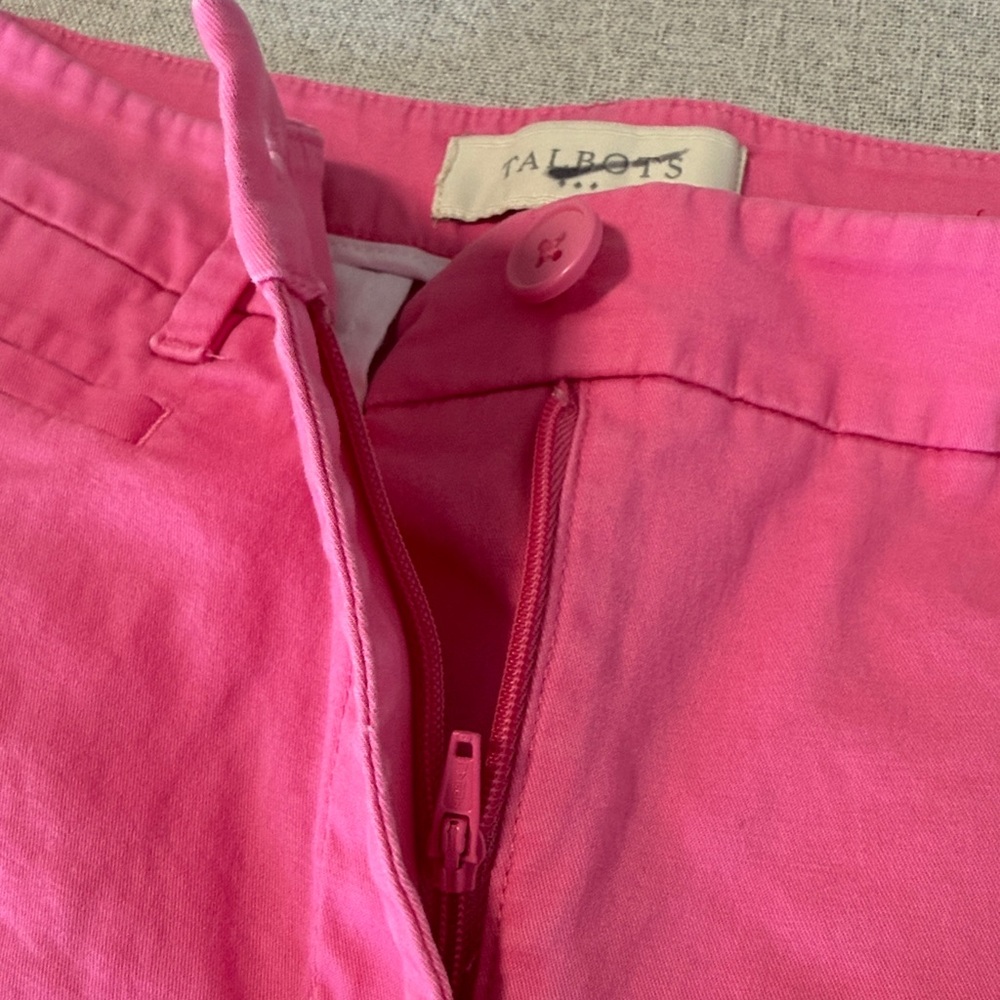 Talbots Bright Pink Ankle Jeans SZ6 - Picture 13 of 13